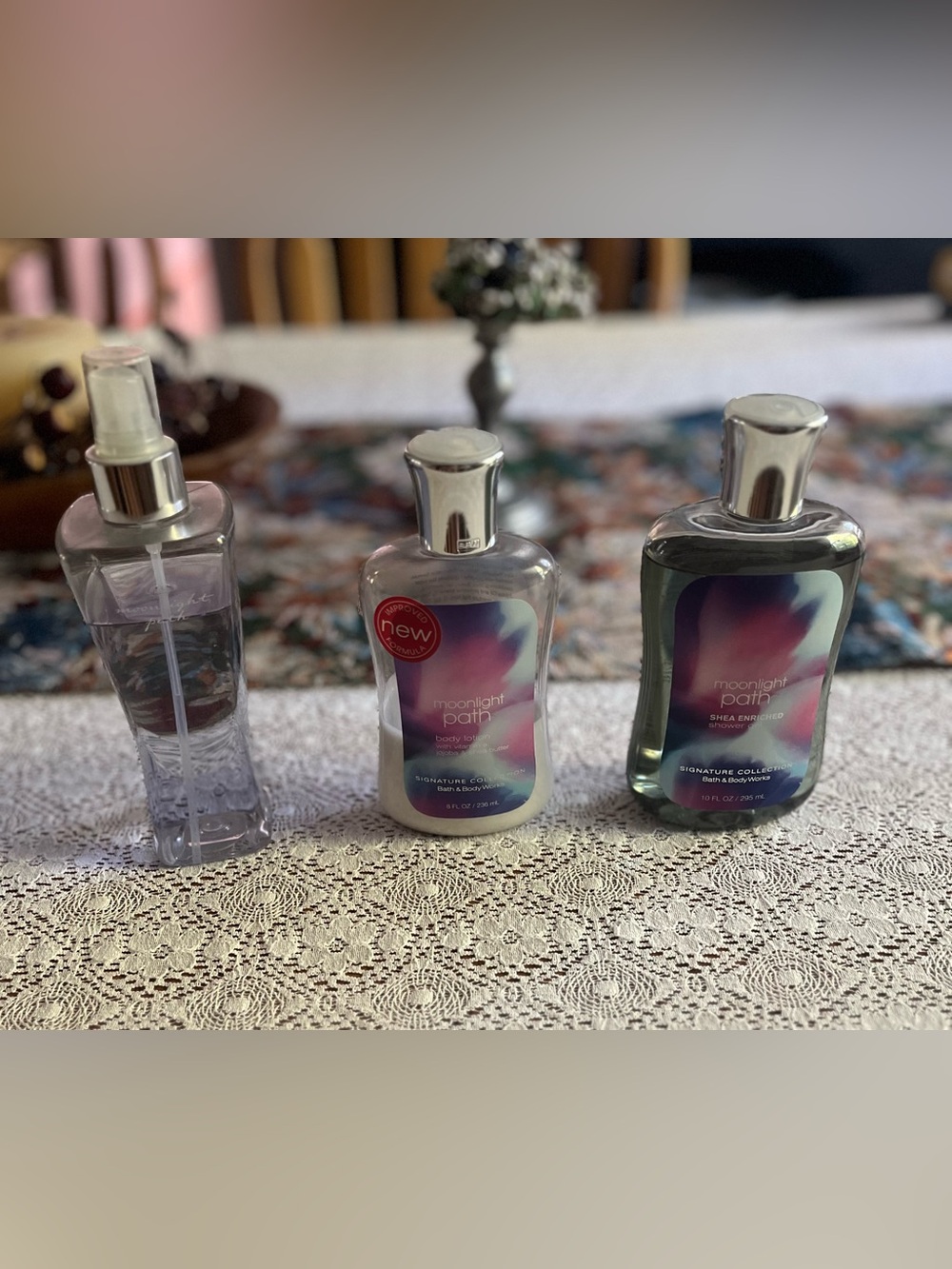 Bath and Body Works, set of 3 Moonlight Path